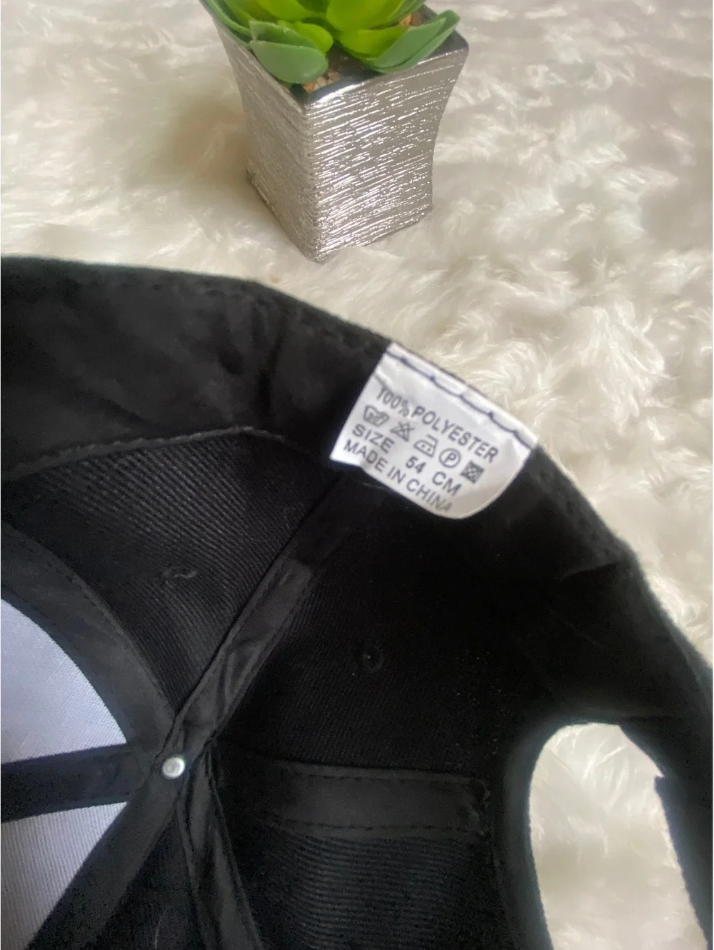 Black Princess Embroidered Baseball Cap Hat
